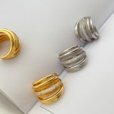 Pave twist ring