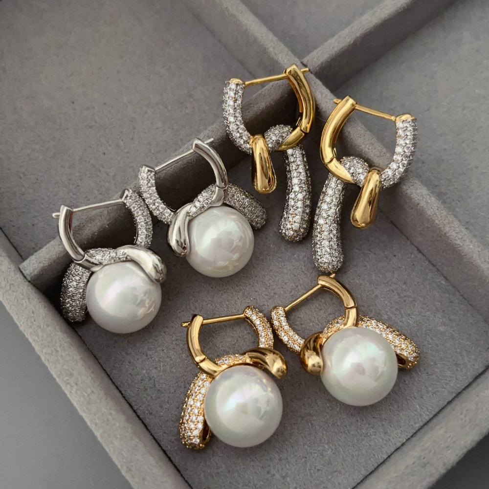 Pearl earrings