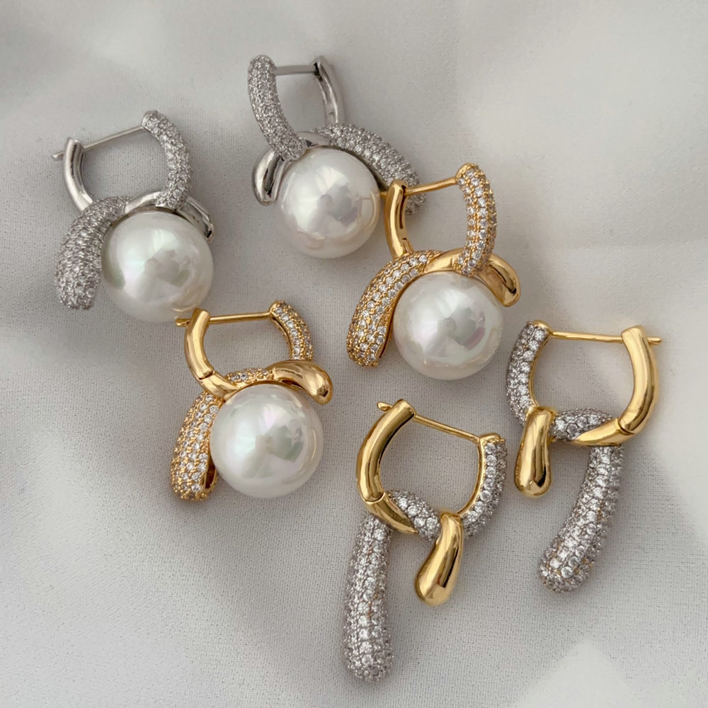 Pearl earrings
