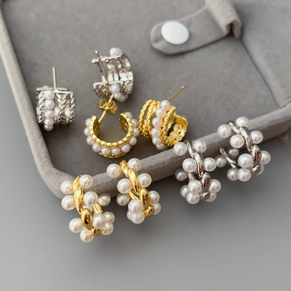 pearl earrings