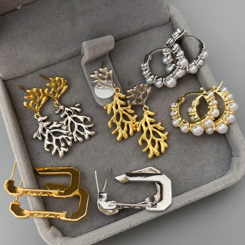 Pearl earrings