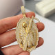 Pave zircon santa muerte pendant