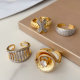 Pave two tone ring