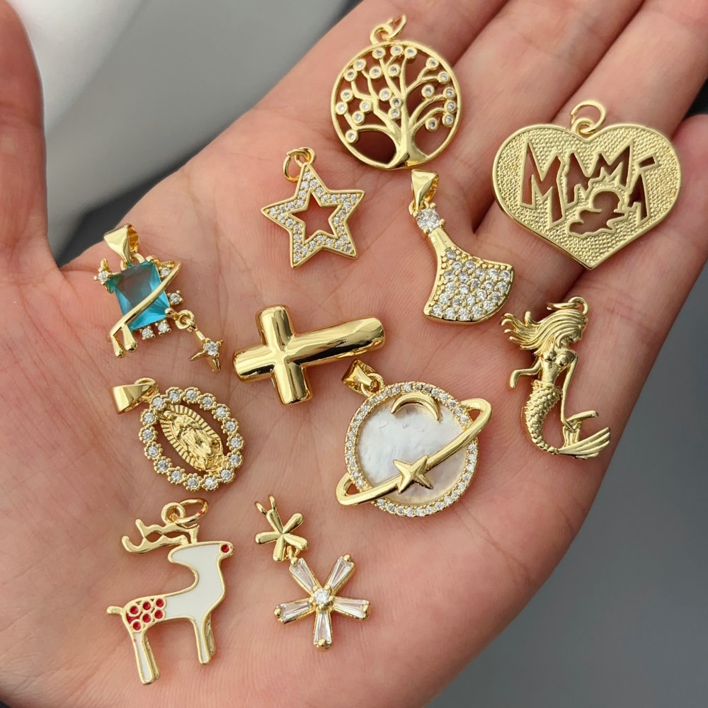 Diy cross charm