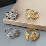 Pave eye ring