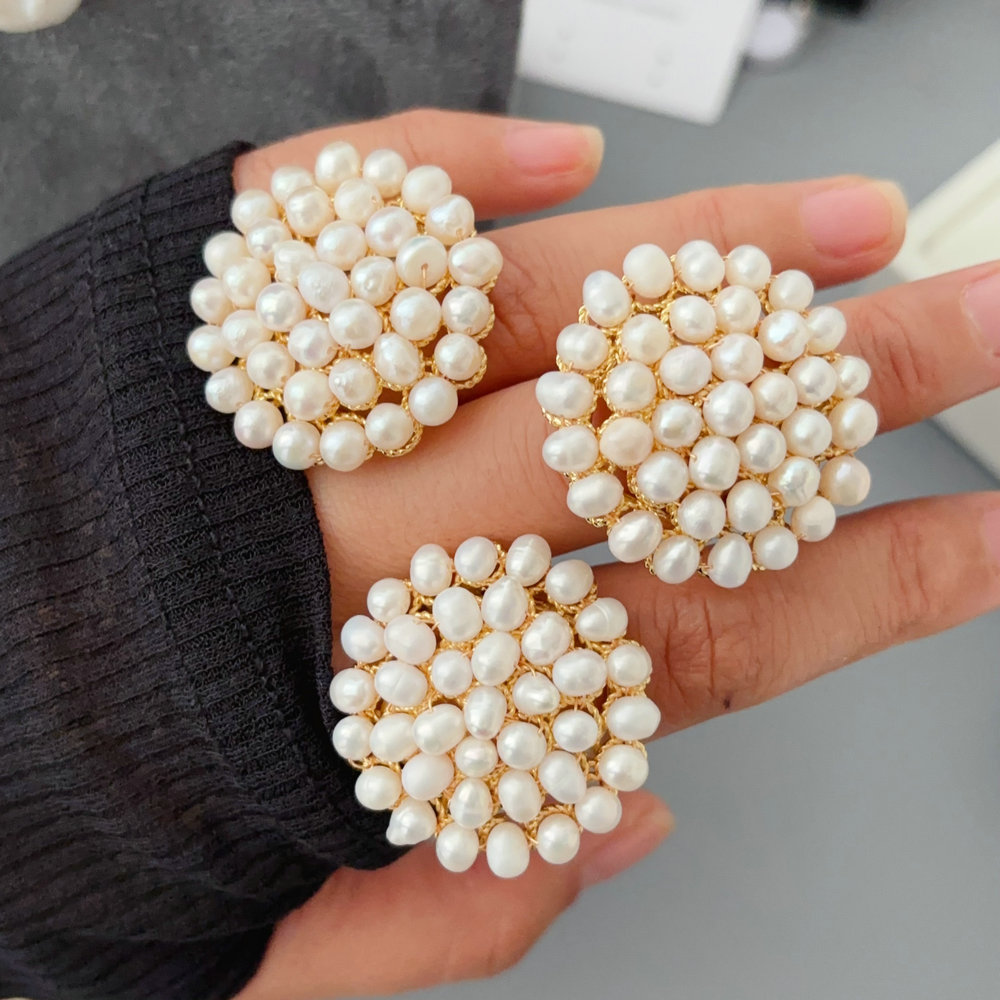 Fresh water pearl ring