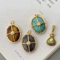 Stone bead charm