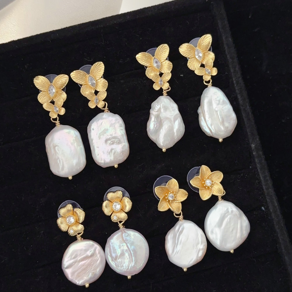 Pearl earrings