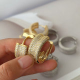 Pave zircon hoop