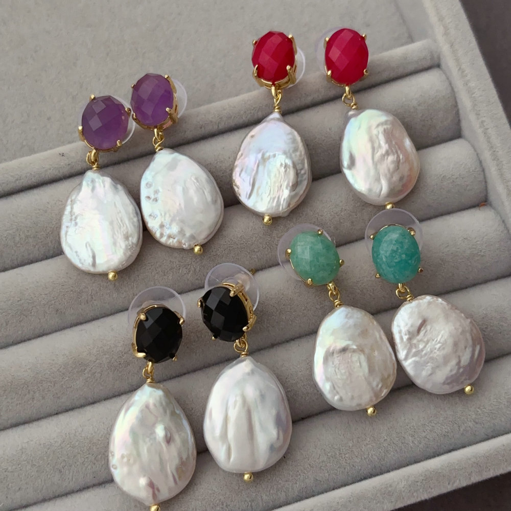 Fresh water pearl earrings