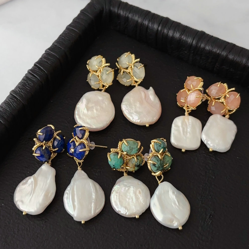 Fresh water pearl earrings