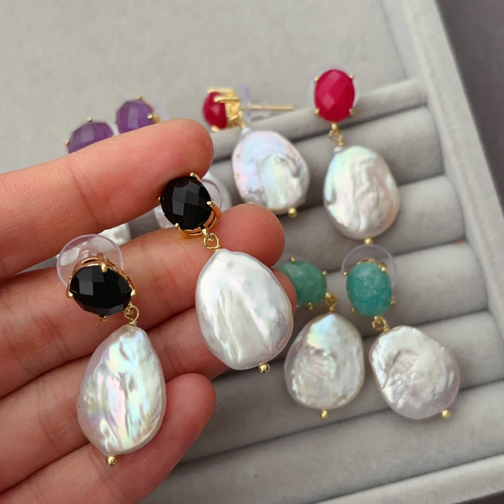 Fresh water pearl earrings