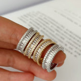 pave zircon tennise ring