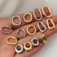 Diy metal round shape charm
