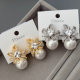 Pearl flower earrings