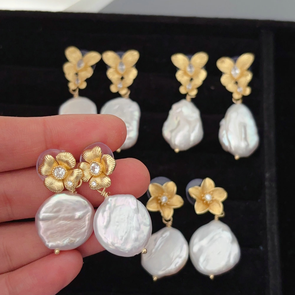 Pearl earrings