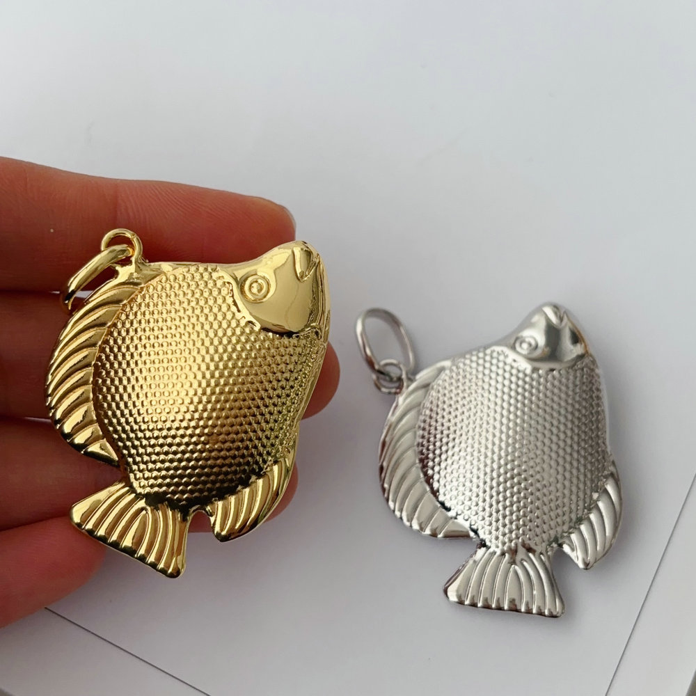 Metal big fish charm