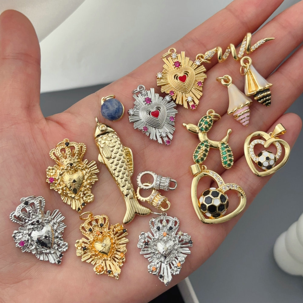 Diy fish heart dog charm