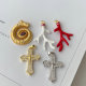 pave cross charm
