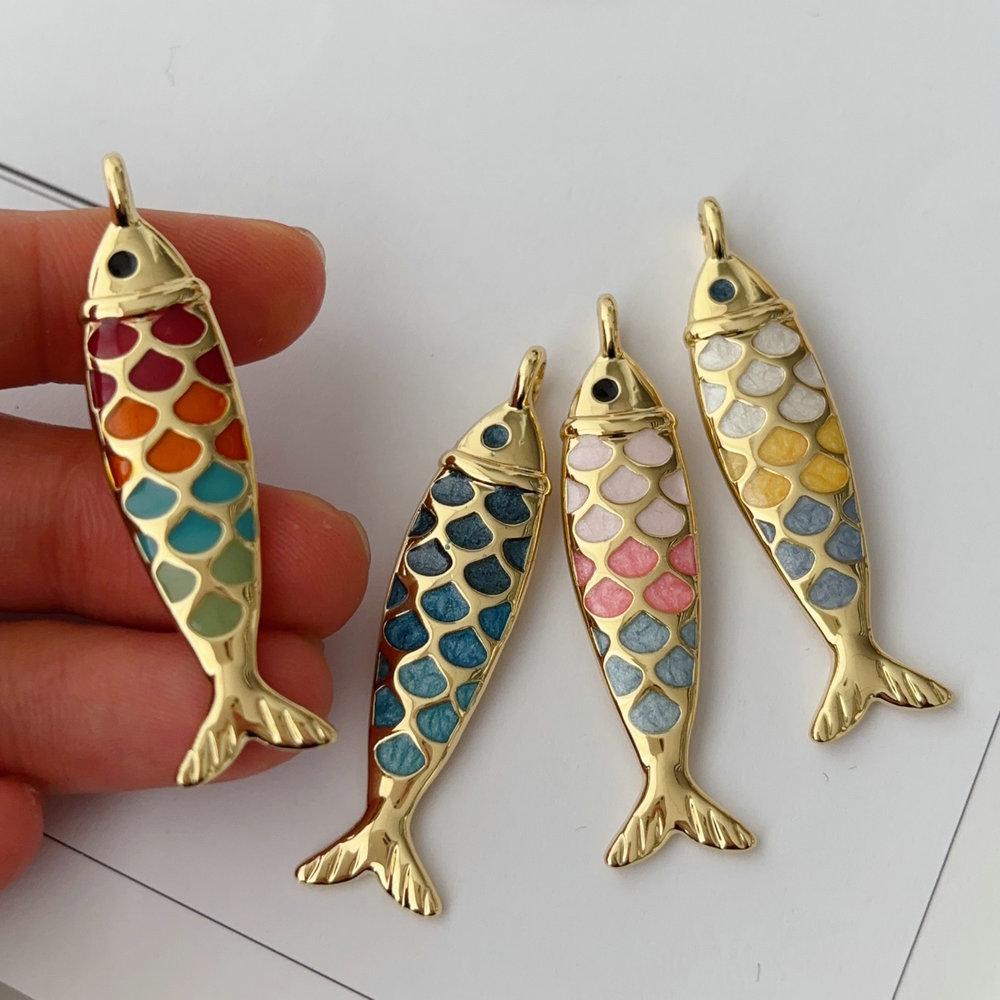 Colorful fish charm