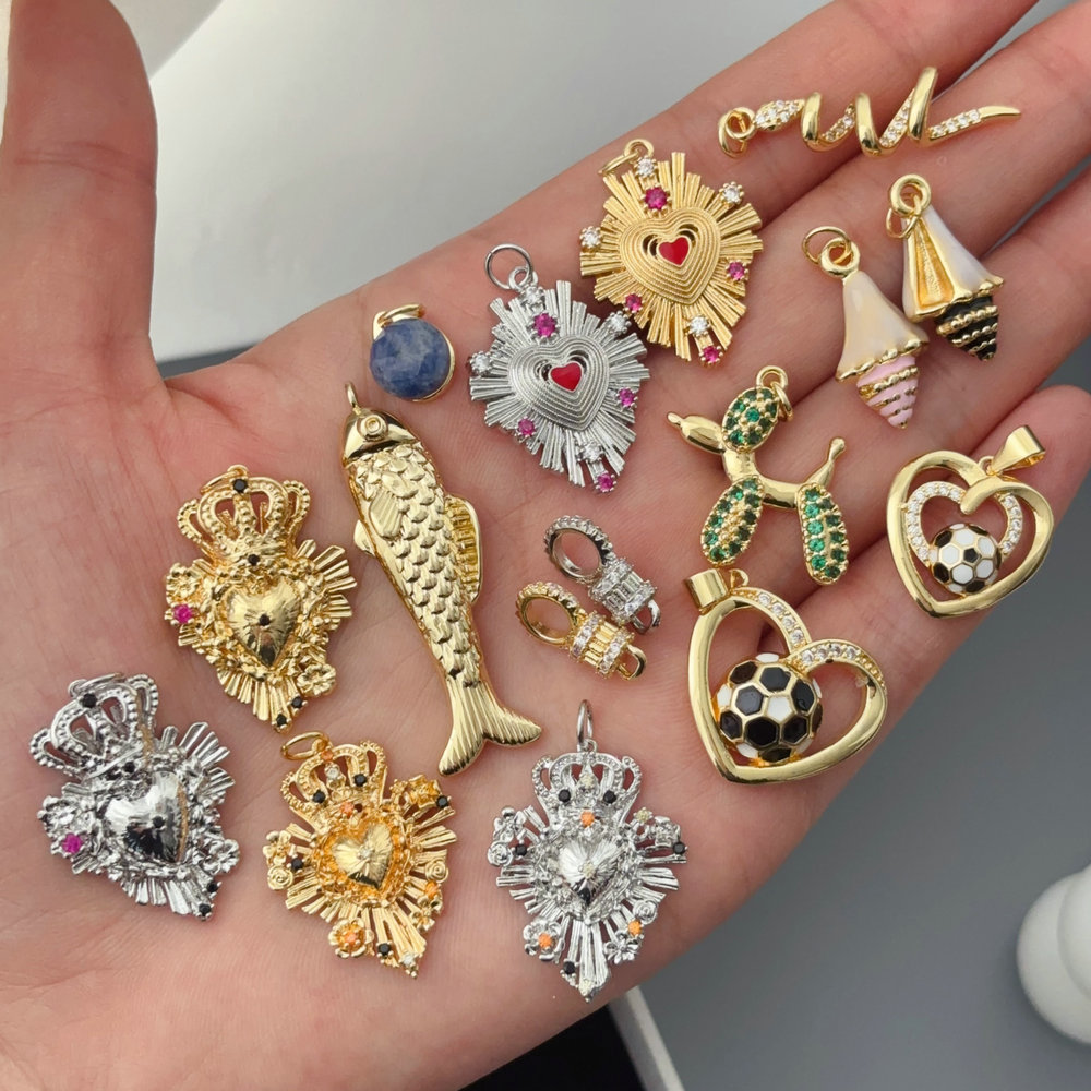 Diy fish heart dog charm