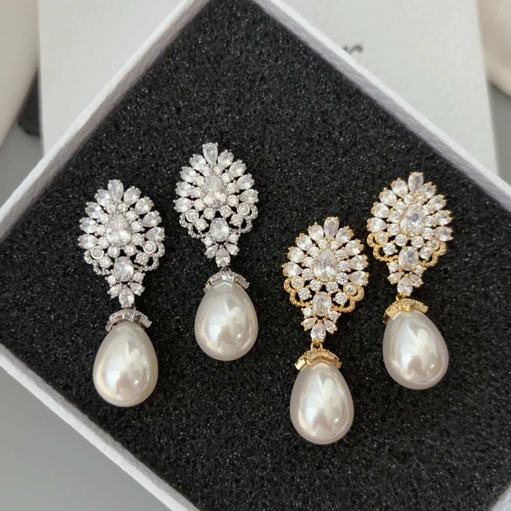 Pearl earrings