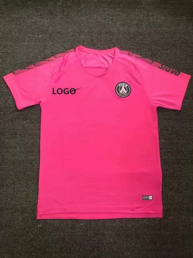 201920 Adult PSG Football Training Sport Shirt Soccer Jersey Pink