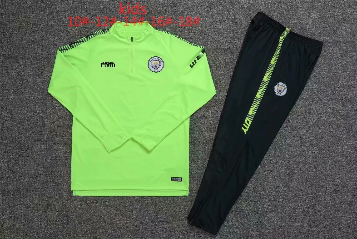 1920 Kids MANCHESTER City Training Soccer Tracksuit