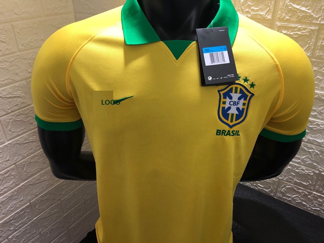 19/20 Men Brazil Home Soccer Jersey Thai Quality Yellow