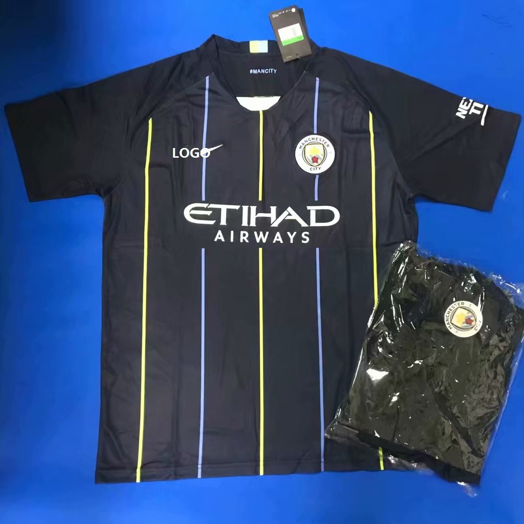 2019 Men Manchester City Away Soccer Uniform kit