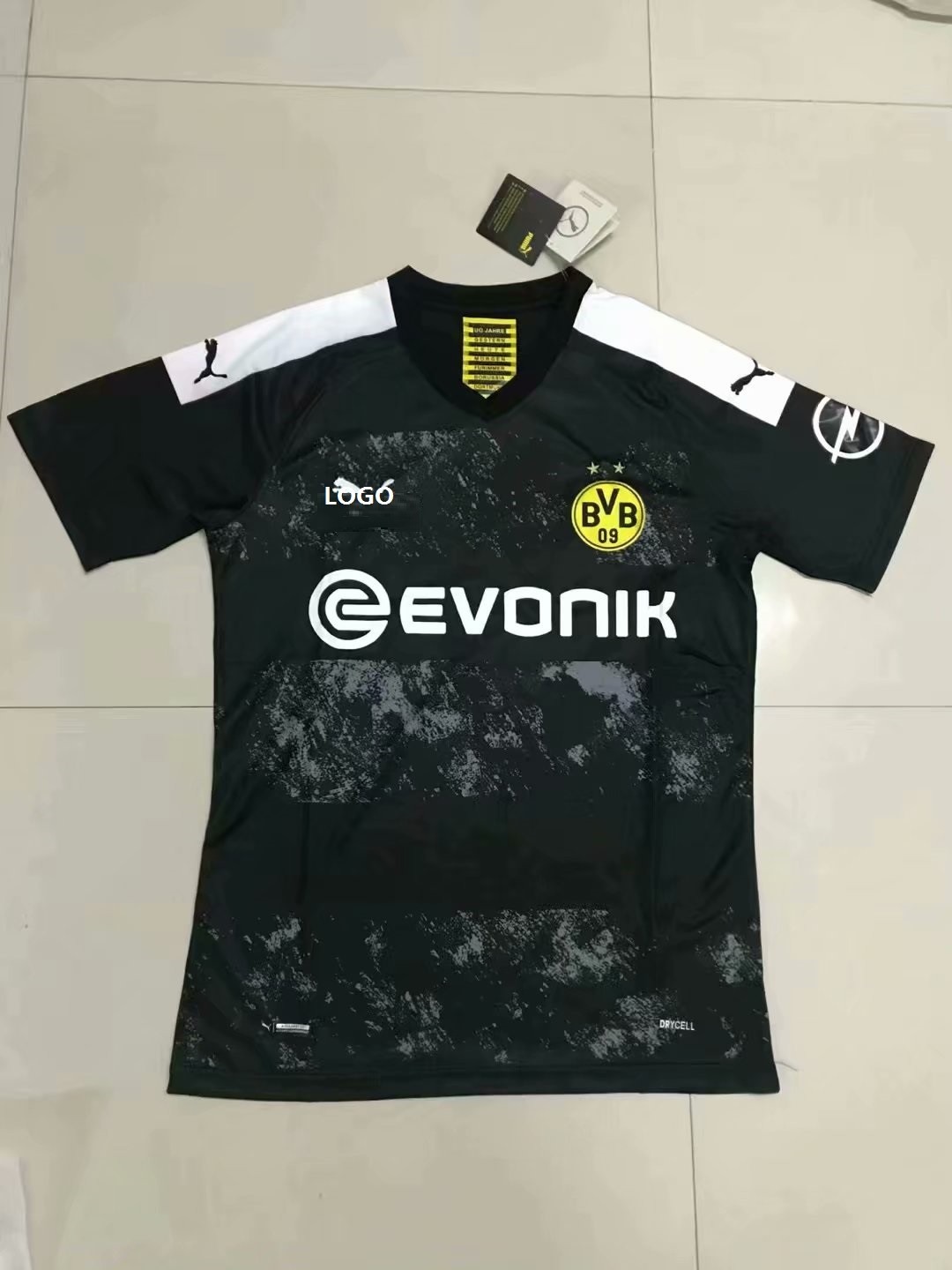 2019-20 Adult Dortmund Away Black Soccer Jersey
