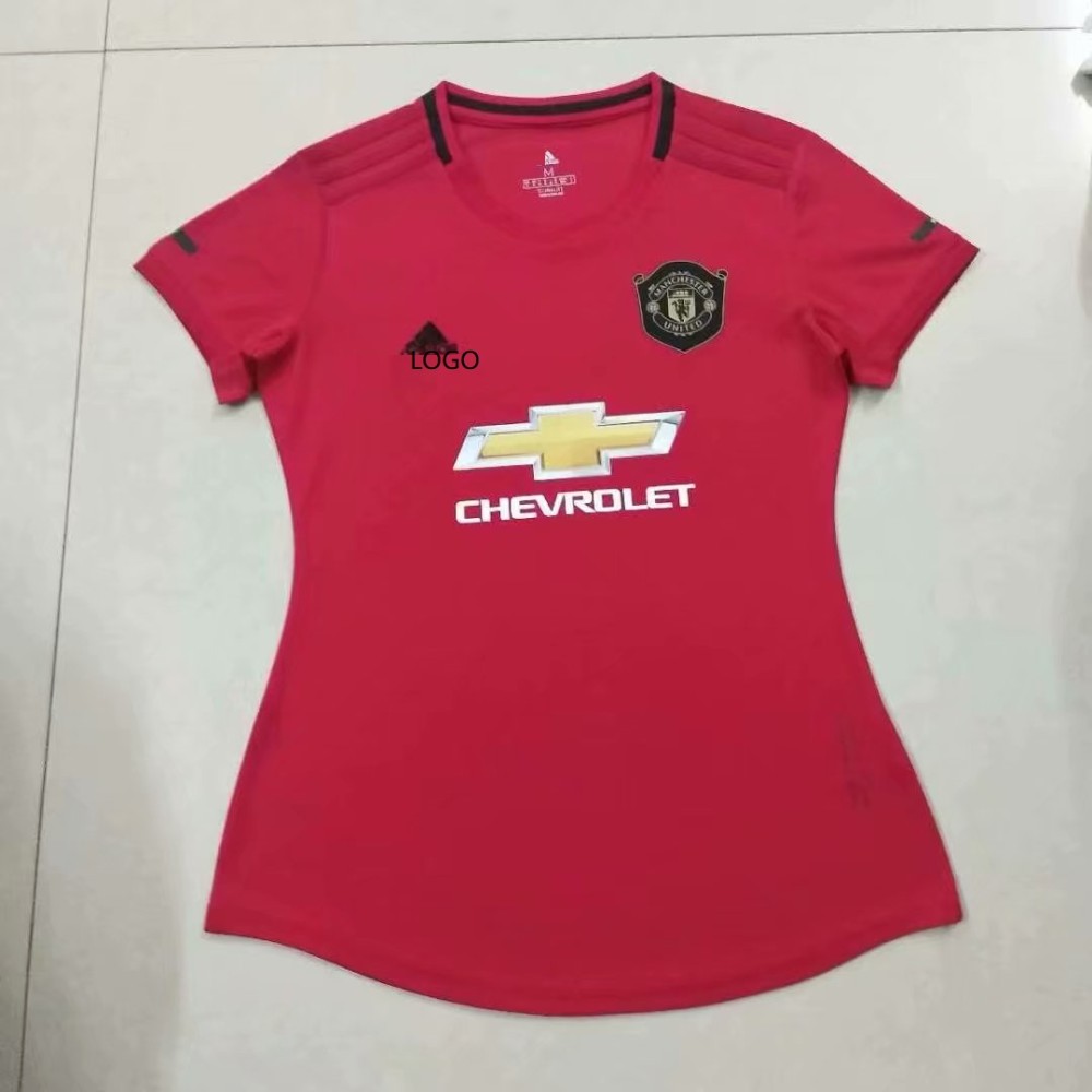2019 20 Women Thai Version Manchester United Home Red Football Shirt Customize Name Number