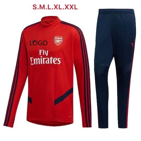 19 20 Adult Arsenal Tracksuit Red Soccer Football Tracksuit Personalized