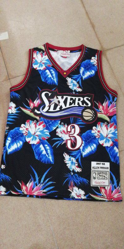 2019 20 Adult Philadelphia 76ers Slxers 3 Fashion Version Basketball Jersey Customize Name Number