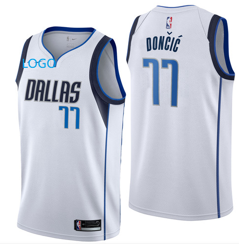 2019/20 Adult All-Star Rookie Jersey Dallas Mavericks DRLLRS 77 white basketball shirt personalized