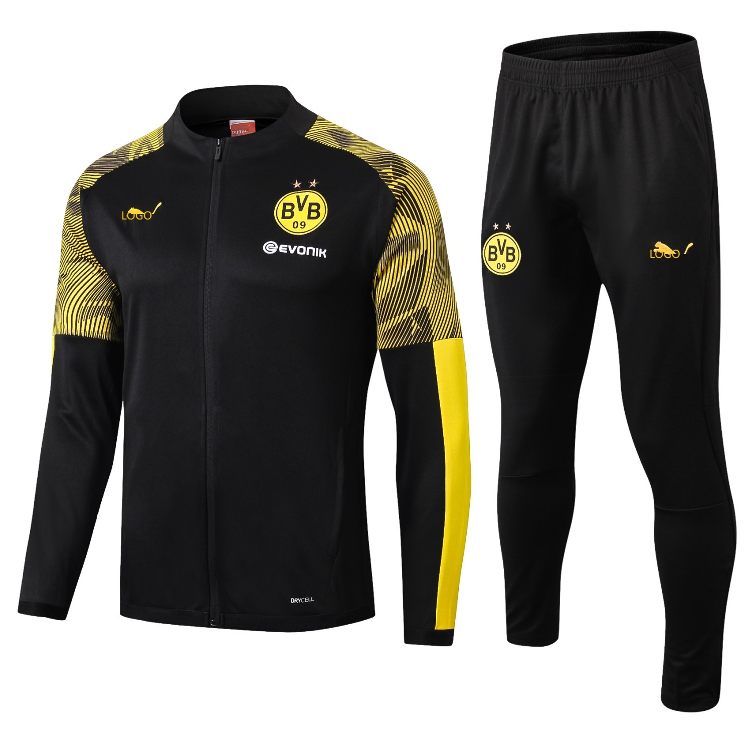 19/20 men Borussia Dortmund jacket long sleeve black ...