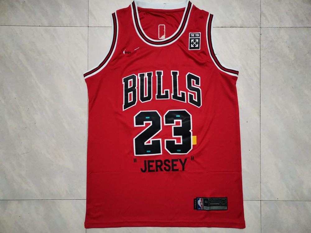 2019 20 Men Bulls Basketball Jersey Shirt Classic Jordan 23 Red