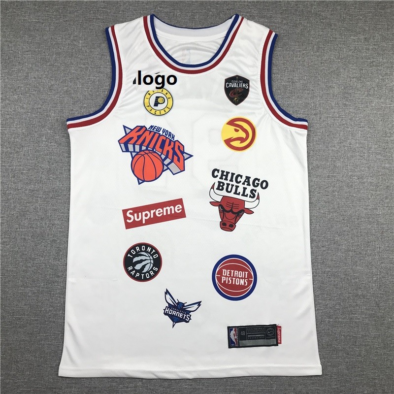 19 20 Men Basketball Jersey Shirt Retro Supreme 94 White