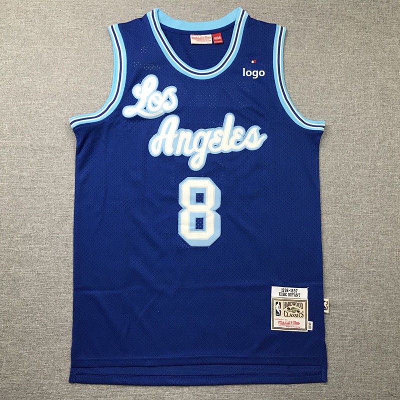 19 20 Adult Lakers Basketball Jersey Shirt Bryant 8 Blue