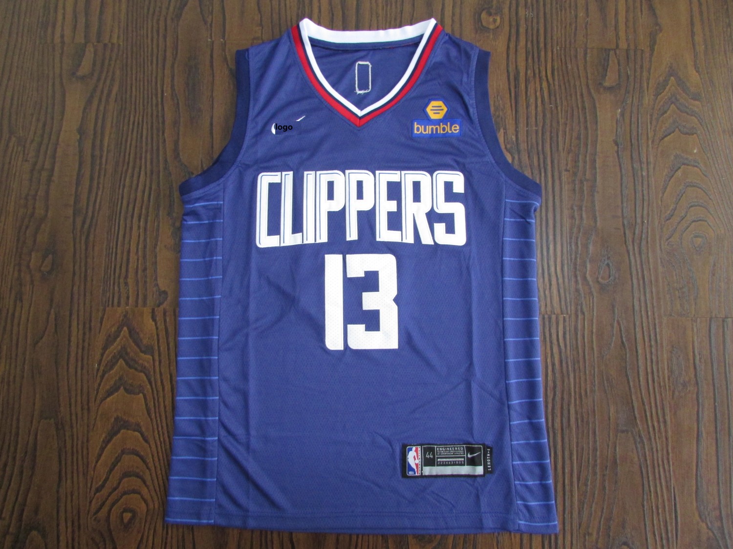 19-20 Adult Clippers basketball jersey shirt George 13 blue