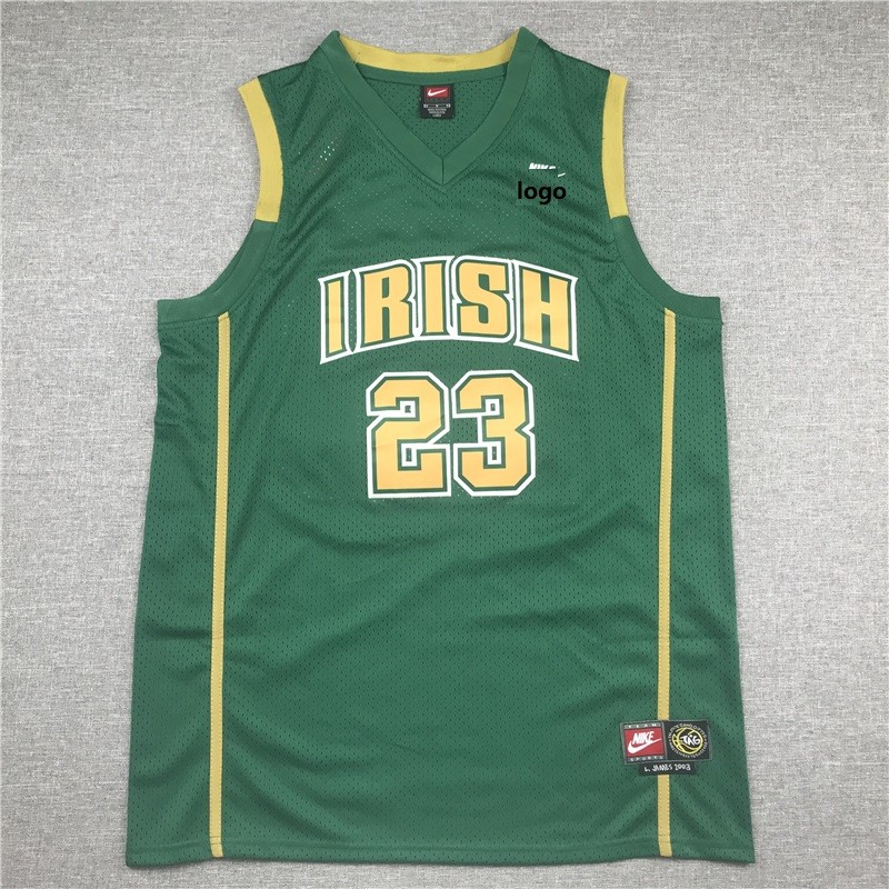 19 20 Adult Lakers Basketball Jersey Shirt Retro James 23 Green