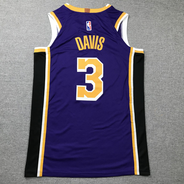2019/20 Adult Lakers basketball jersey shirt Davis 3 purple