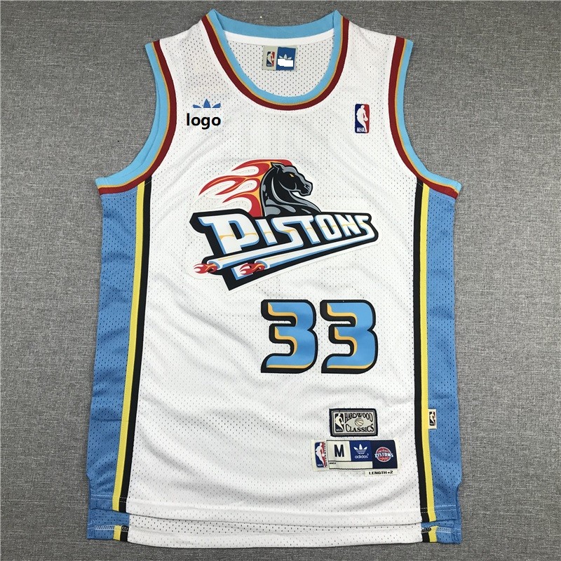 2019 20 Men Detroit Pistons Basketball Jersey Shirt Hill 33 White
