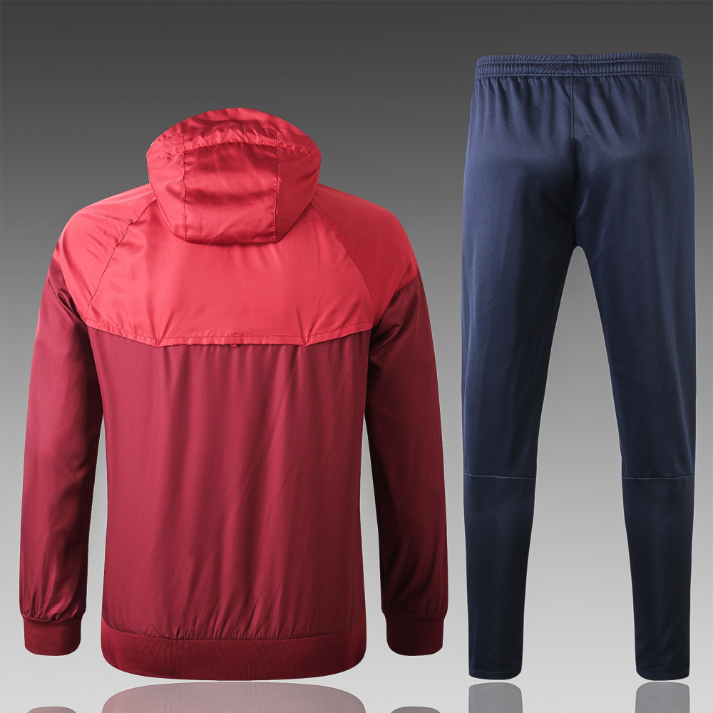 2019 20 Adult A S Roma Wind Breaker Red Soccer Jersey Football Shirt zenrick com