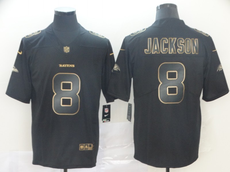 gold lamar jackson jersey
