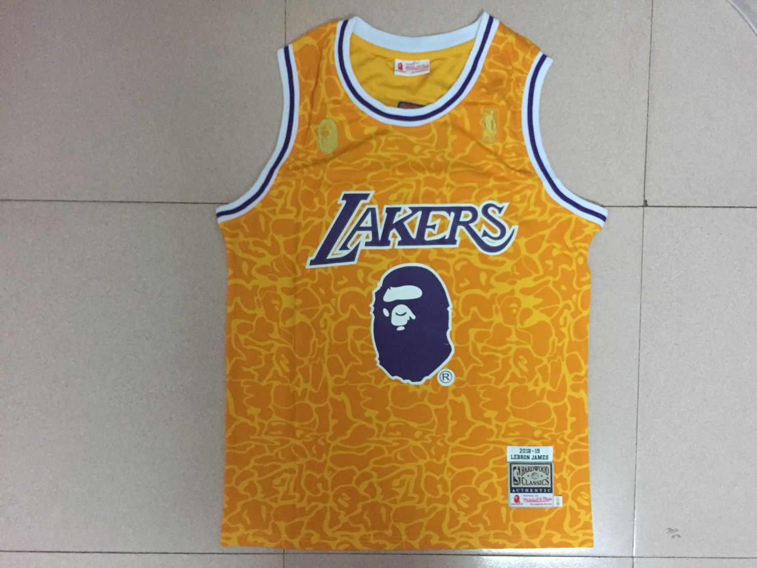 201920 Adult Lakers basketball jersey shirt Bape 93