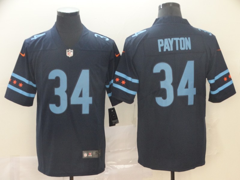 Bears 34 Walter Payton Black All Star Vapor Untouchable Limited Jersey