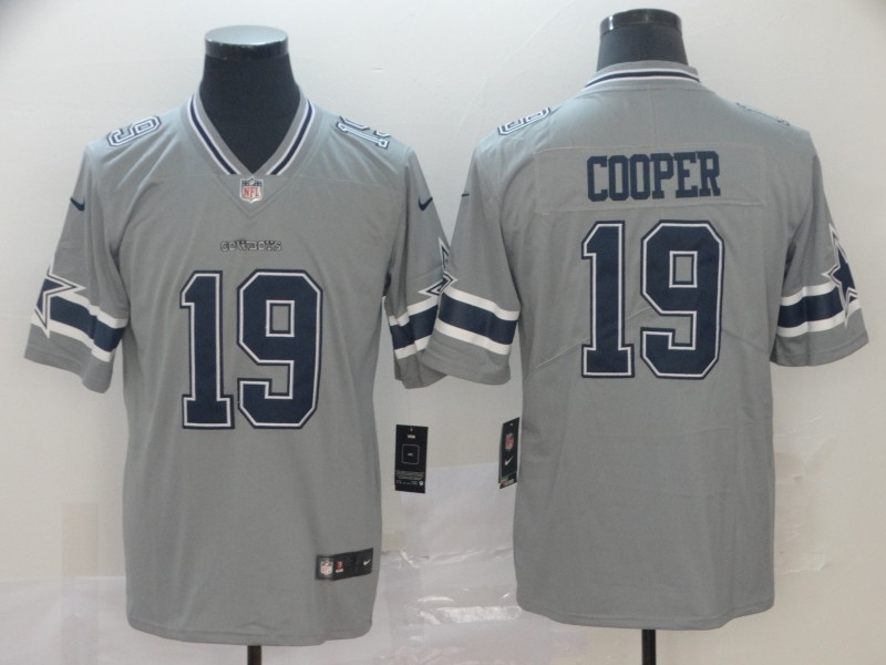 Cowboys 19 Amari Cooper Gray Youth Inverted Legend Limited Jersey