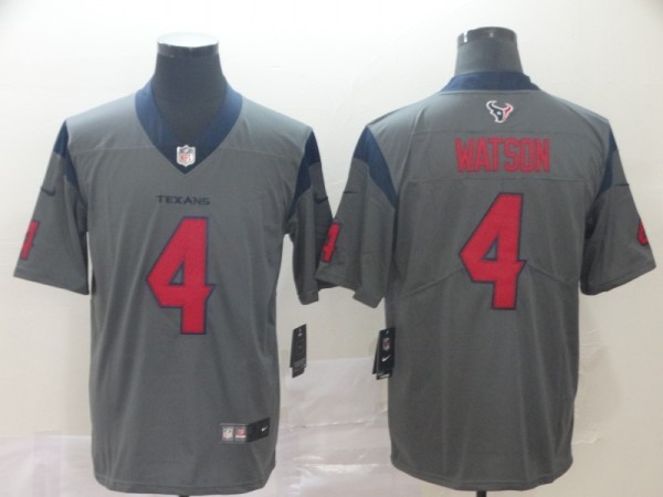 Texans 4 Deshaun Watson Gray Inverted Legend Limited Jersey