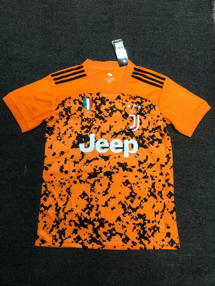 20 21 Thai Quality Adult Juventus Away Orange Football Shirt Not Final Version Soccer Jersey